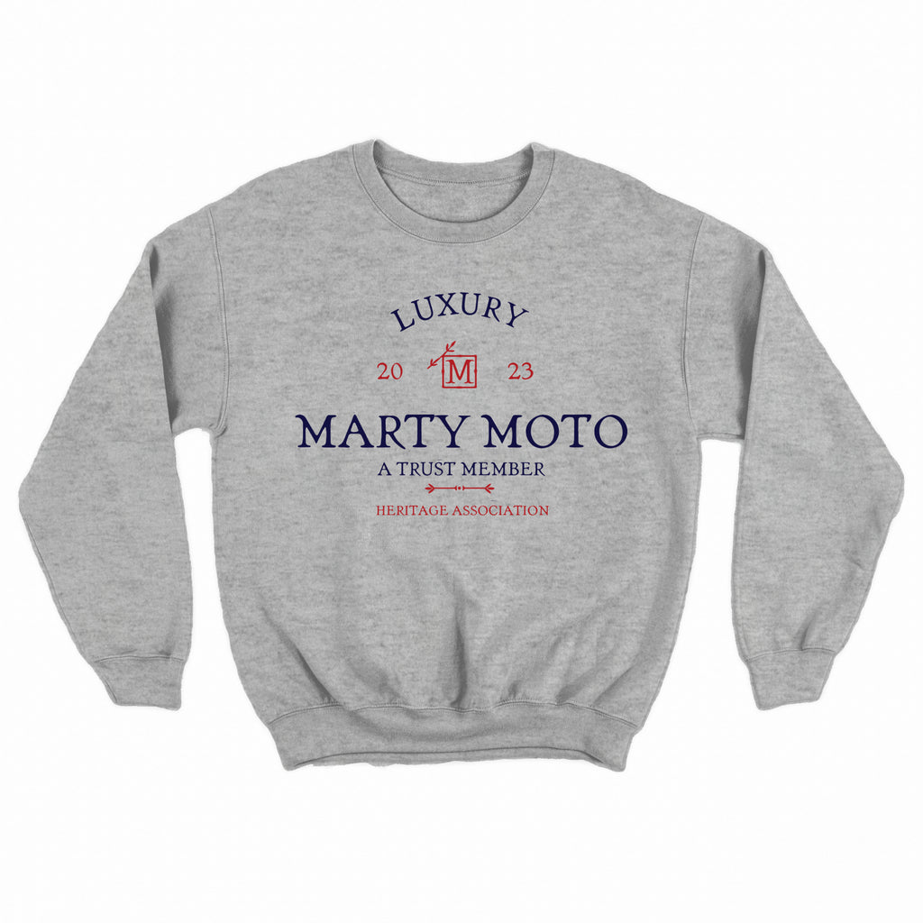 Marty Moto Classic Crewneck Sweater